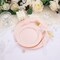 60PCS Pink Plastic Plates - Heavy Duty Pink Plates Disposable for Party(Pink)30PCS 10.25inch & 30PCS 7.5inch
